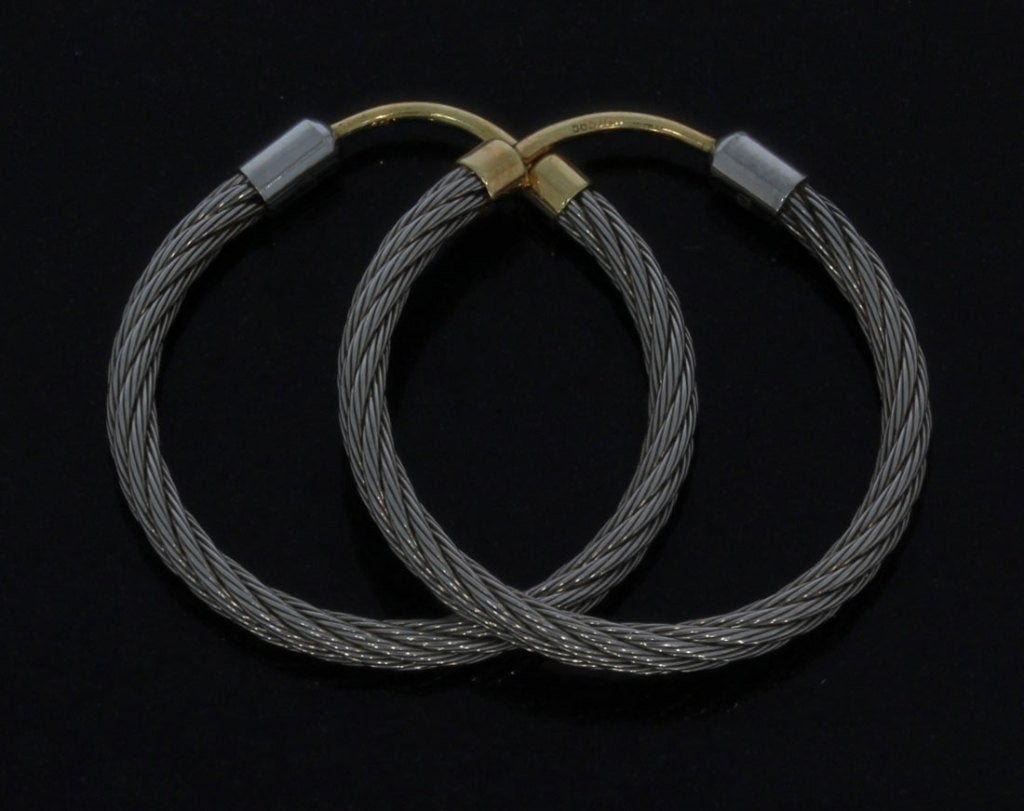Oorbellen 14k goud creolen dames titanium design fraai, Sieraden, Tassen en Uiterlijk, Oorbellen, Hangers, Voordeelsieraden, Verzenden
