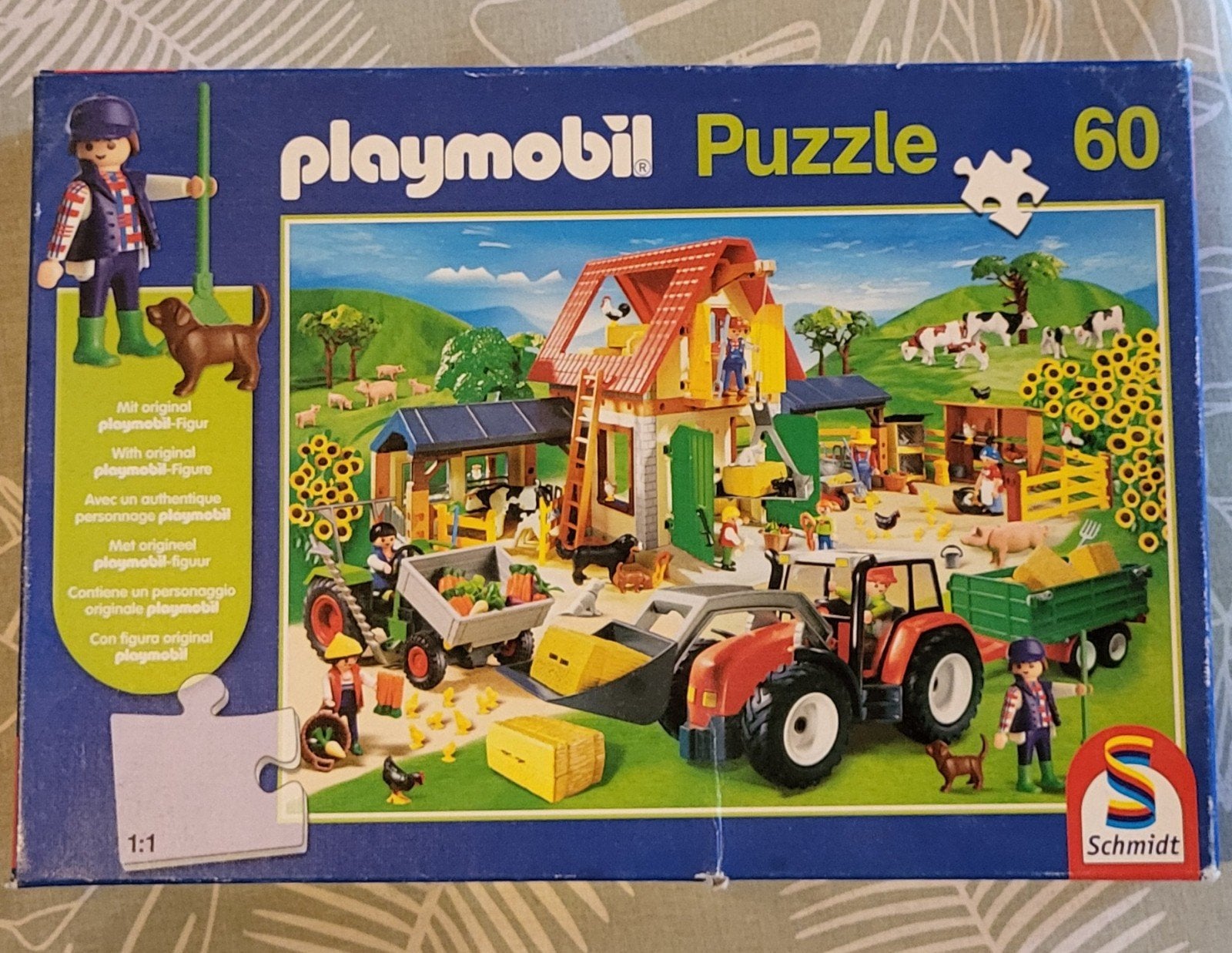 Playmobil Boerderij Puzzel 60 Stukjes, Ophalen of Verzenden, 10 tot 50 stukjes, Gebruikt, 4 tot 6 jaar