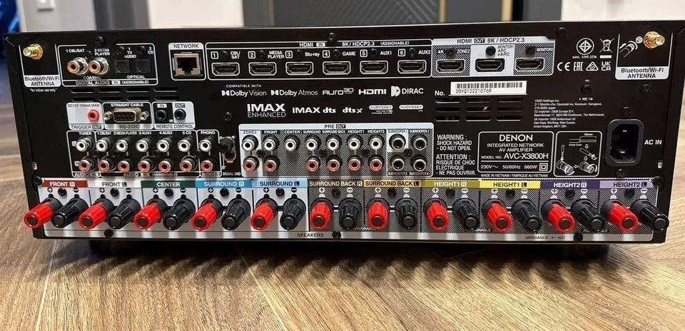 X3800H AV - Denon AVC - receiver, Ophalen, Nieuw, 120 watt of meer, Denon