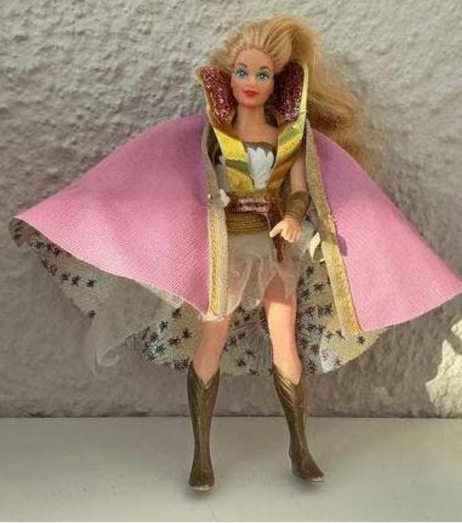 Vintage She-Ra actiefiguur met cape, Verzamelen, Ophalen of Verzenden, Zo goed als nieuw, Pop