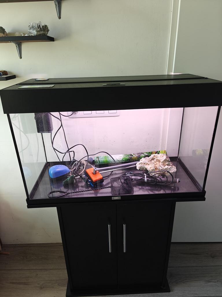 Aquarium juwel rio, Dieren en Toebehoren, Vissen | Aquaria en Toebehoren, Ophalen, Inclusief deksel, Zo goed als nieuw, Leeg aquarium