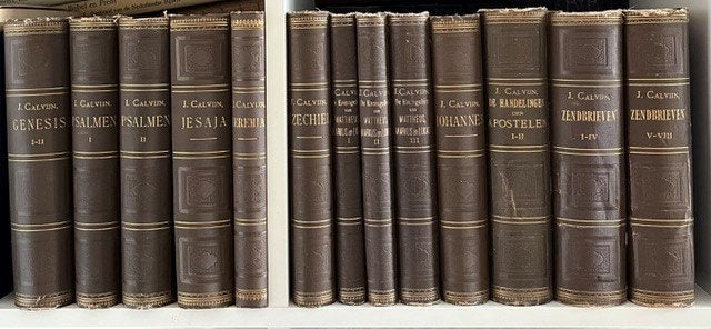 Calvijn Bijbelverklaring; 13 delen uit de oude serie, Ophalen of Verzenden, Gelezen