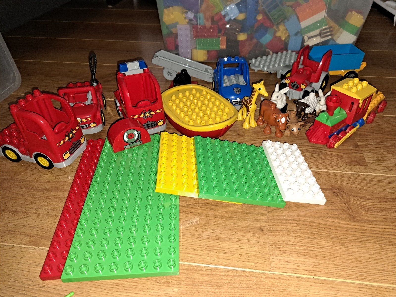 Enorme Duplo collectie: brandweer, dieren & bouwblokken, Kinderen en Baby's, Speelgoed | Duplo en Lego, Gebruikt, Ophalen of Verzenden