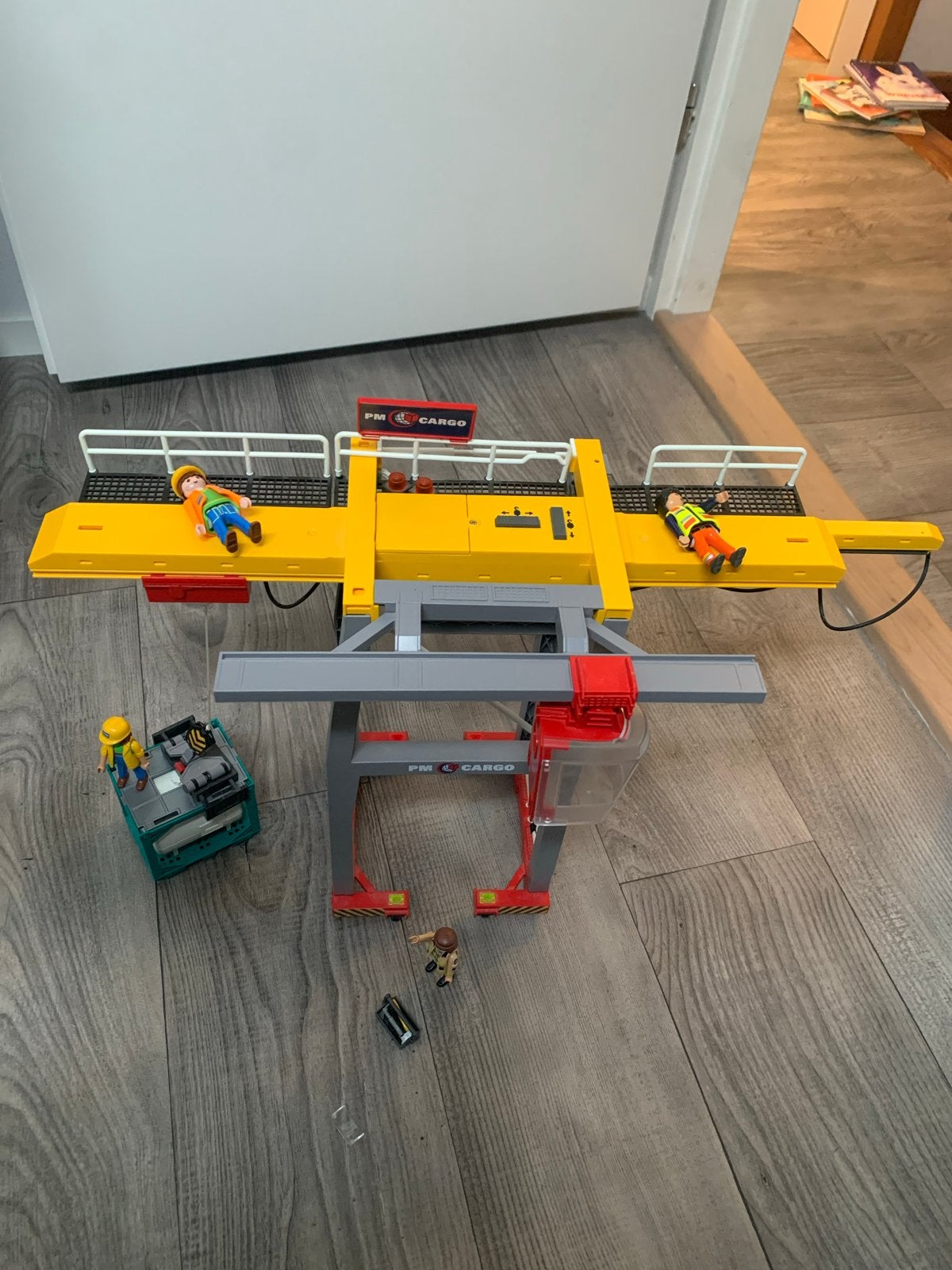Playmobil Cargo Kraan met Figuren en Accessoires, Ophalen, Gebruikt, Jongen of Meisje