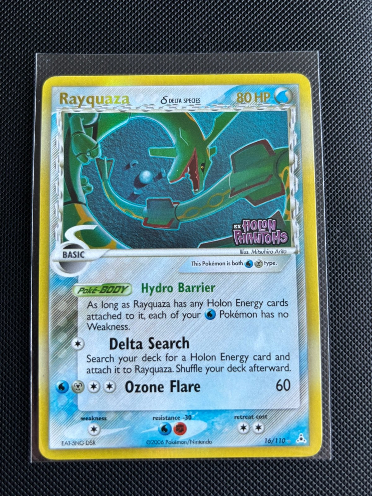 Rayquaza Delta Species Holon Phantoms Reverse Holo Stamped, Hobby en Vrije tijd, Verzamelkaartspellen | Pokémon, Ophalen of Verzenden