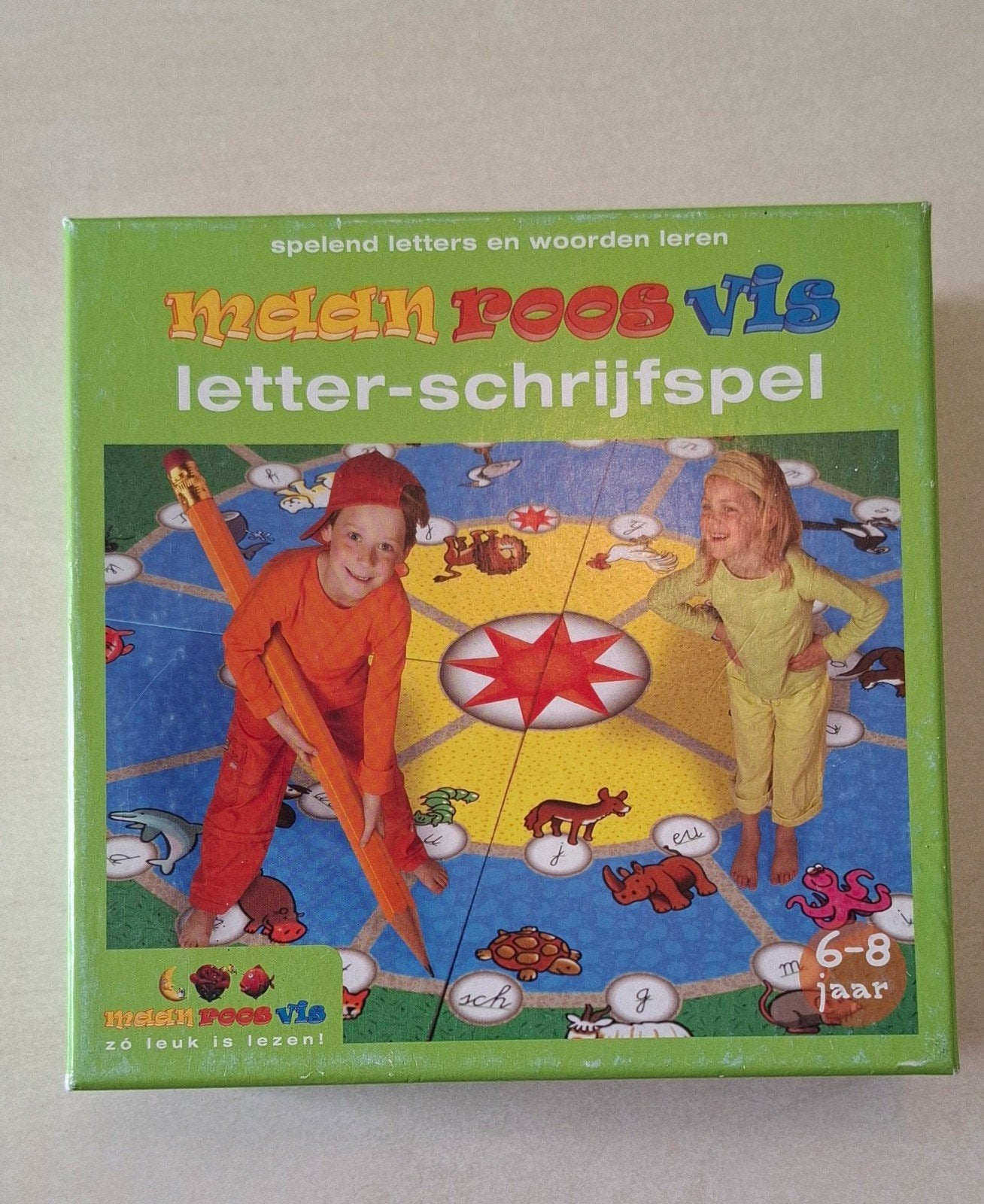 Maan Roos Vis Letter-schrijfspel 6-8 jaar, Ophalen of Verzenden, Gebruikt, Taal en Lezen