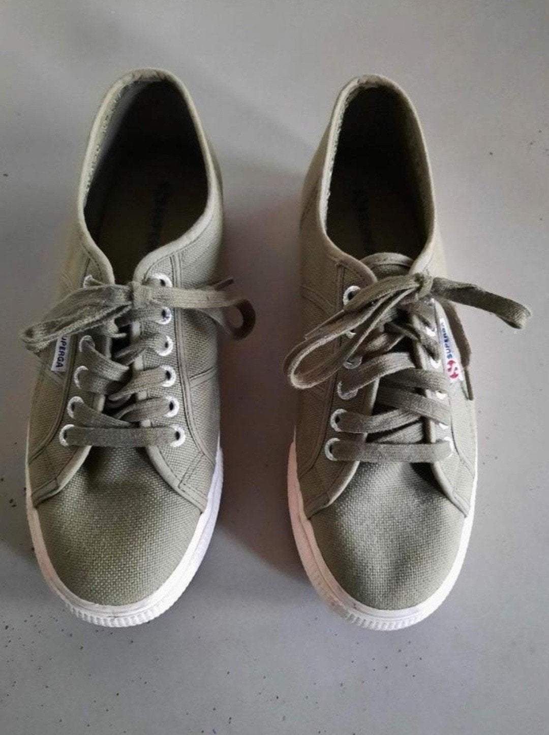 👟 SUPERGA WANDELSCHOEN MAAT 40 SNEAKERS INSTAPPERS GYMPEN, Ophalen of Verzenden, Zo goed als nieuw, Superga, Groen