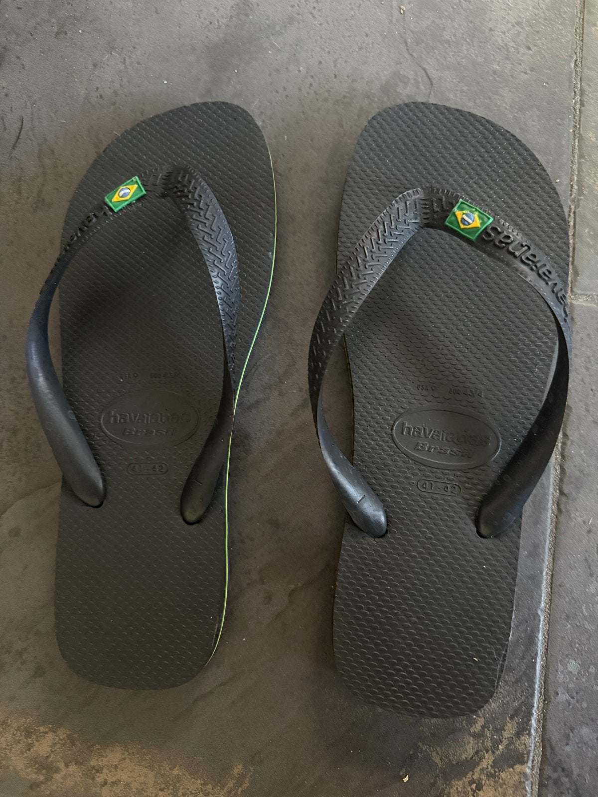 Nieuwe Havaianas Brasil slippers - Zwart, Maat 41-42, Ophalen, Nieuw, Zwart, Slippers