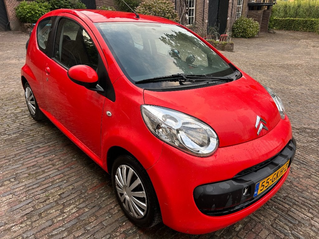 Citroën C1 1.0 3-DRS 2008 Rood, Auto's, Voorwielaandrijving, Stof, 4 stoelen, C1