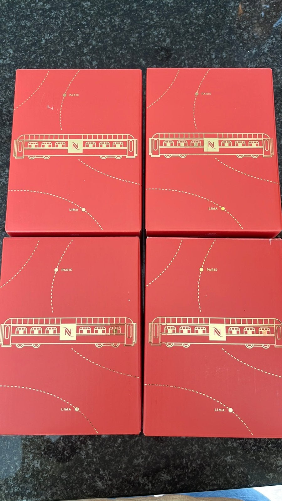 4x Nespresso Barista Festive Glass, origineel in doos, Ophalen, Glas of Glazen, Overige merken, Nieuw