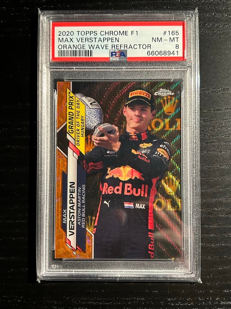 Max Verstappen 2020 Topps Chrome Orange Wave Refractor, Ophalen of Verzenden, Nieuw, Plaatje