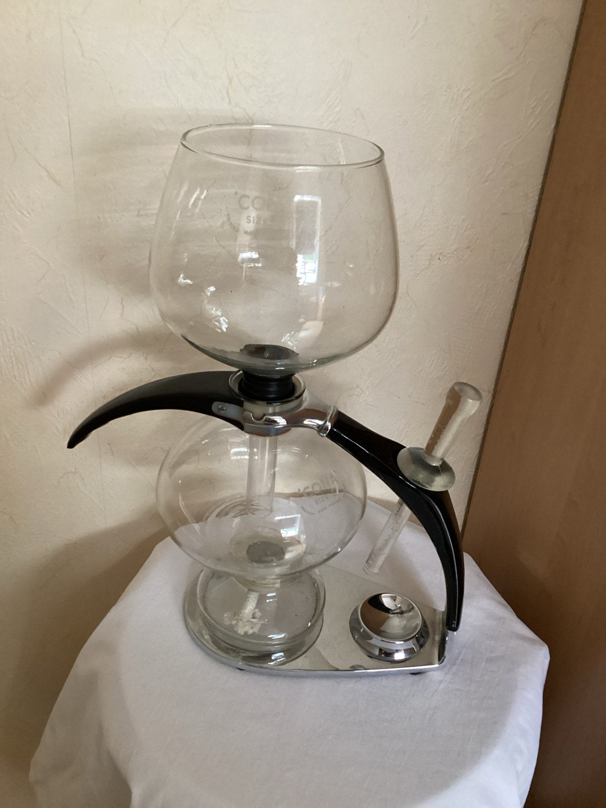 Cona koffiezetapparaat op spiritus - Phoenix glas C, Zilver, Ophalen of Verzenden, Zo goed als nieuw, Overige merken