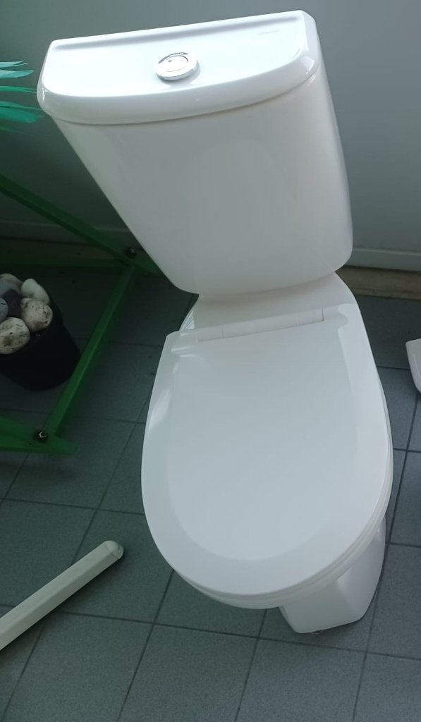 Toiletcombinatie en wastafel + planchet, Ophalen, Zo goed als nieuw, Steen, Toilet