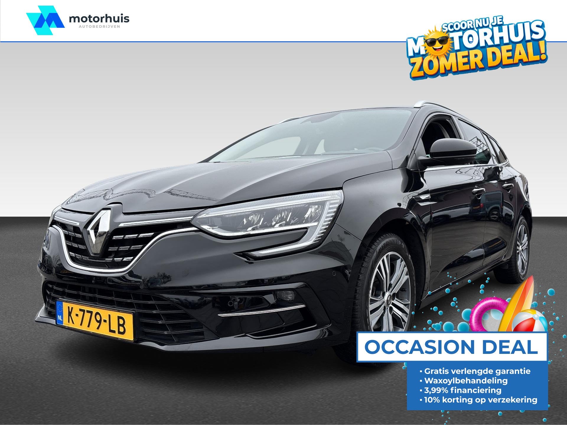 Renault Mégane Estate 1.3 TCe 140pk Automaat Intens, Automaat, Gebruikt, 4 cilinders, Zwart