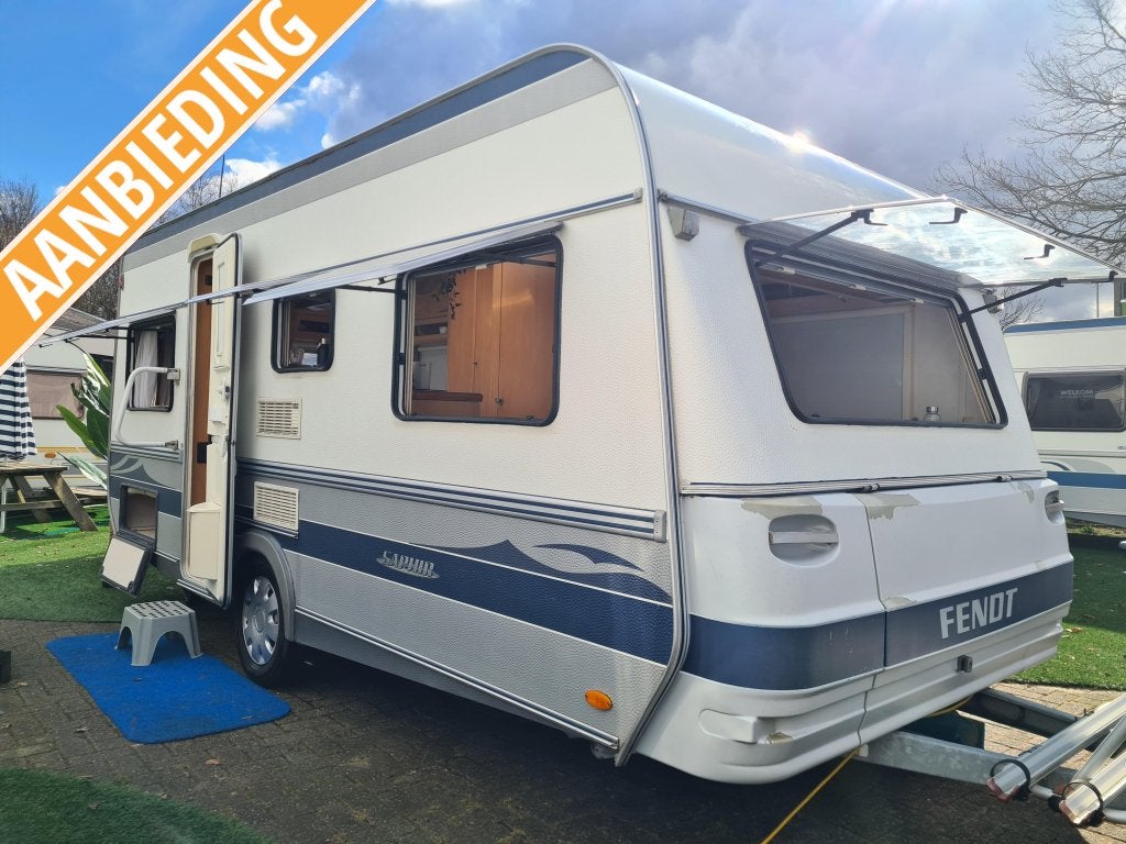FENDT SAPHIR 450 DB / BJ 2002 / VOORTENT / AANBIEDING, Caravans en Kamperen, Rondzit, Ringverwarming, Bedrijf, 1000 - 1250 kg