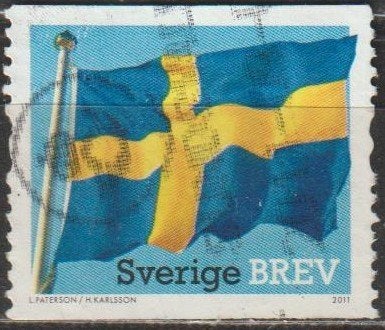 3949. Zweden 2792 gest. Vlag, Verzenden, Zweden, Gestempeld