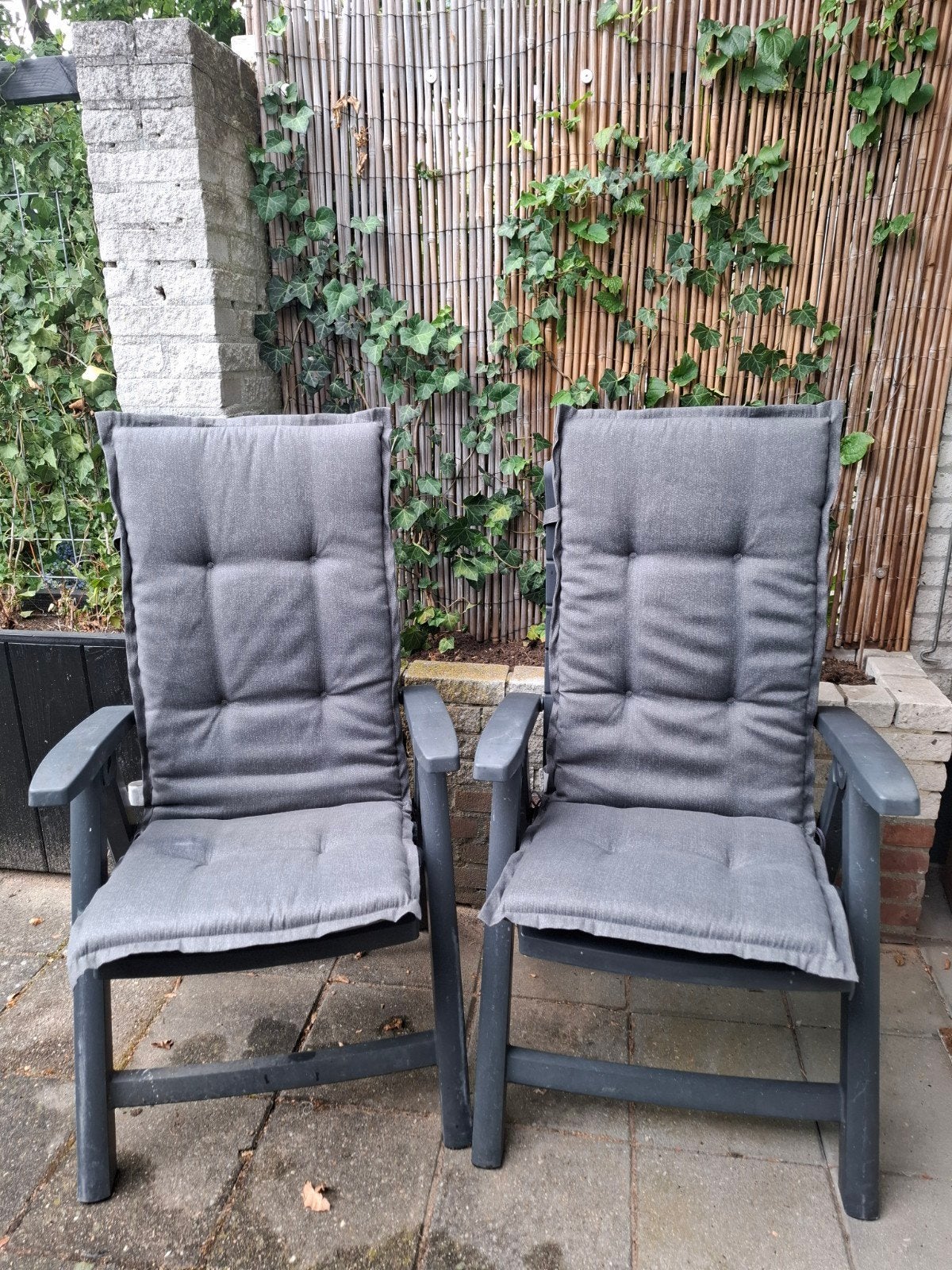 Set van 2 Hartman Florion standenstoelen + zgan kussens, Ophalen, Kunststof, Verstelbaar