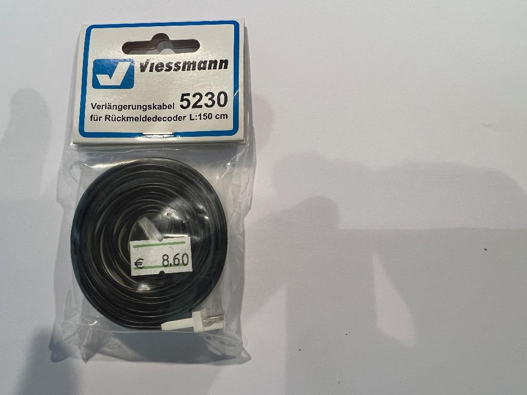 Viessmann verlengkabel 5230 voor terugmelddecoders, Overige merken, Gelijkstroom of Wisselstroom, Overige typen, Ophalen of Verzenden