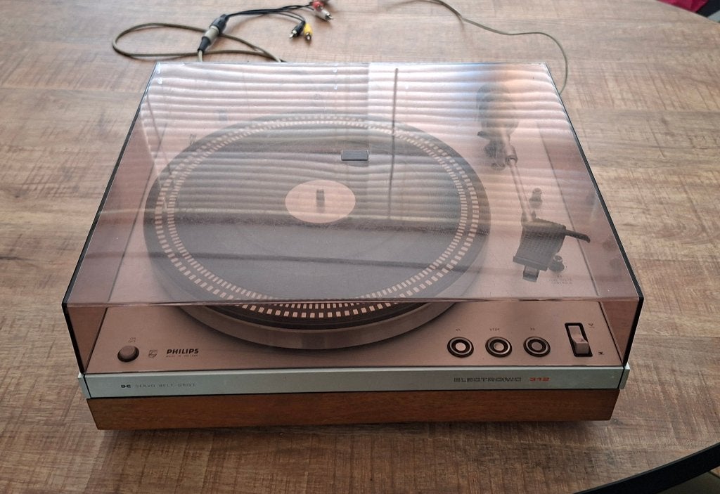Philips GA 312 Electronic DC Servo Belt Drive, Ophalen, Gebruikt, Platenspeler, Philips