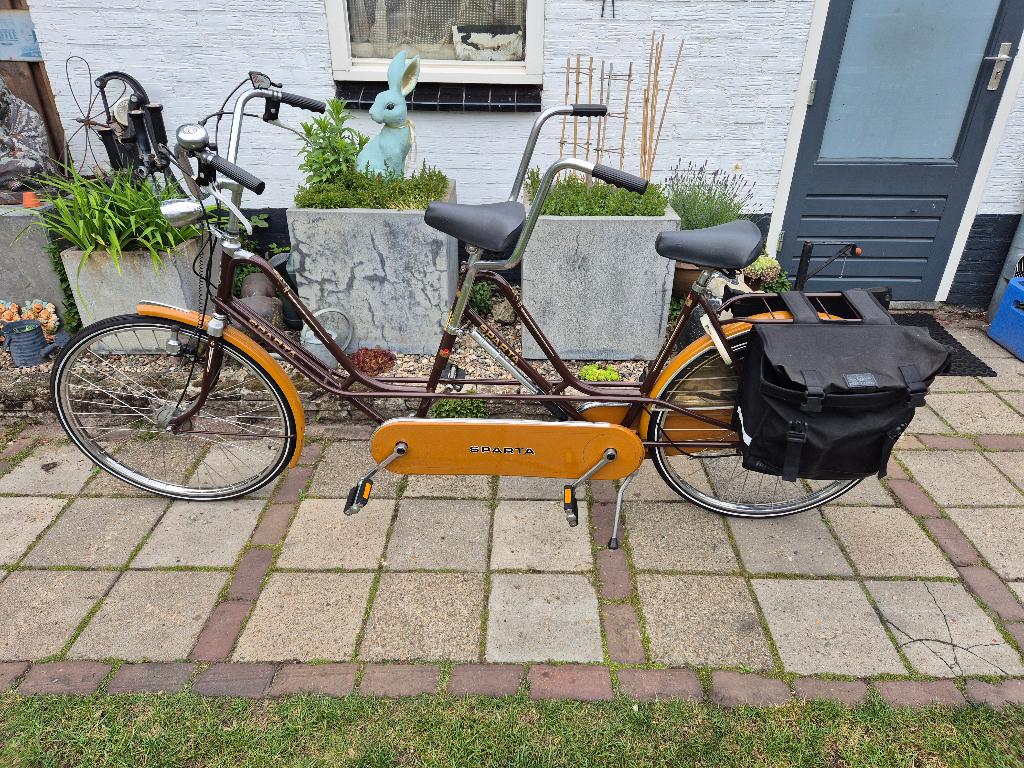 Sparta tendem, Fietsen en Brommers, Fietsen | Tandems, Minder dan 10 versnellingen, Sparta, Zo goed als nieuw, 47 tot 51 cm