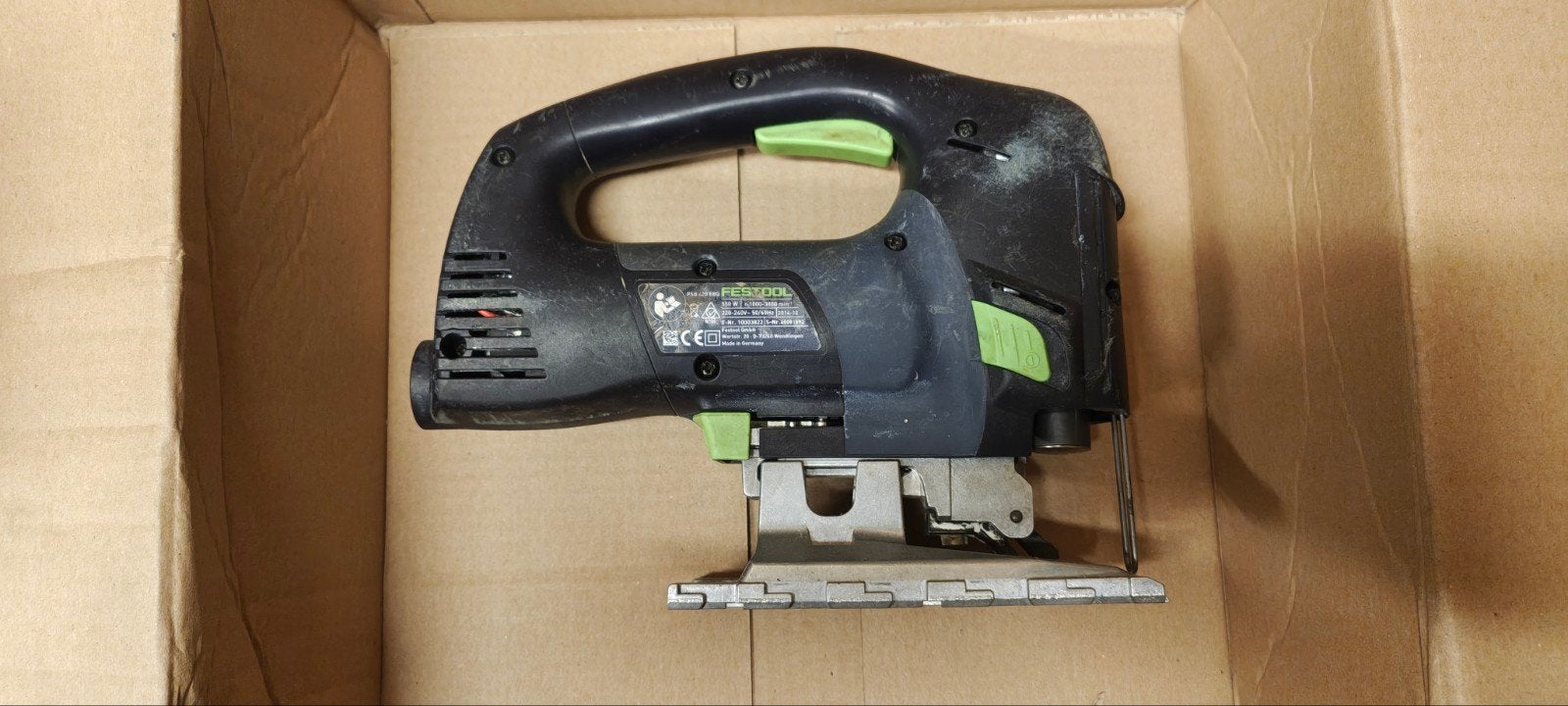 festool psb 420 ebq decoupeerzaag, Gebruikt, Decoupeerzaag, Ophalen of Verzenden, 30 tot 70 mm