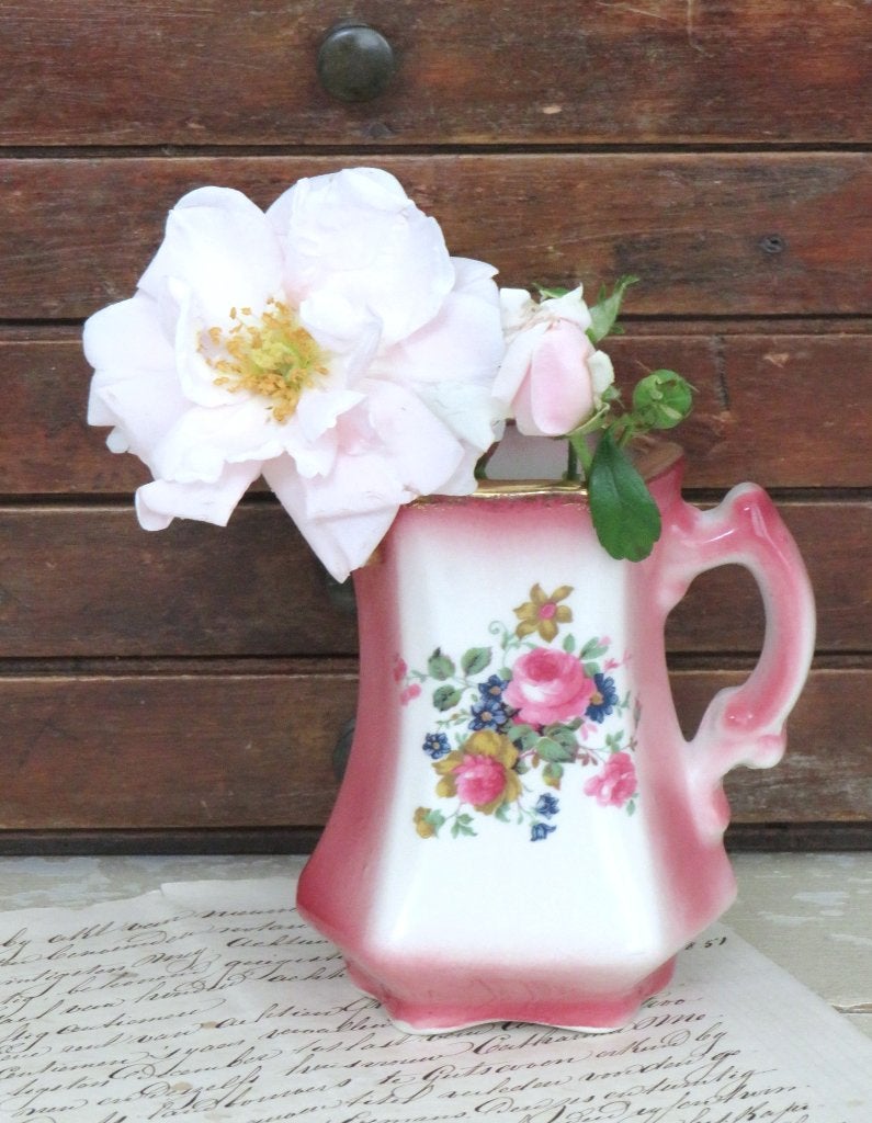 Engels Staffordshire Ironstone kannetje “Rozen”, Ophalen of Verzenden