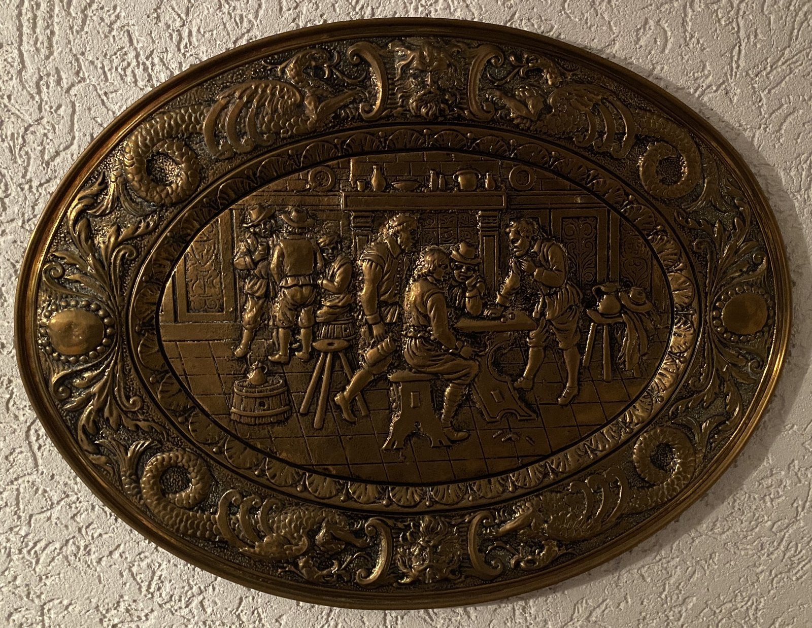 3 stuks messing wandborden, Ophalen of Verzenden