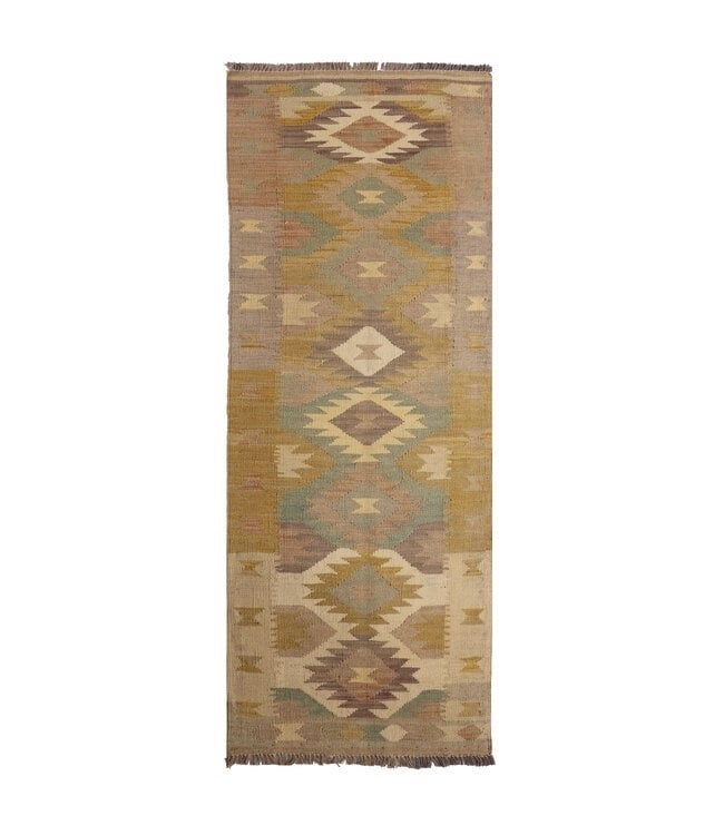 Kelim kleed loper 175x63 cm handgeweven vloerkleed tapijt, Beige, Nieuw, ...., Sadikaberdy@gmail.com