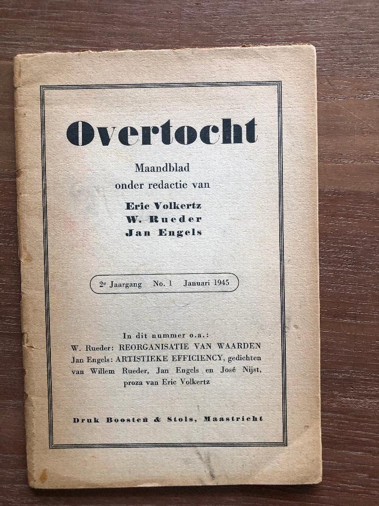 Januari 1945 Bevrijd Zuid-Limburg. 'Overtocht' , maandblad, Boeken, Verzenden, Overige onderwerpen, Tweede Wereldoorlog, Gelezen