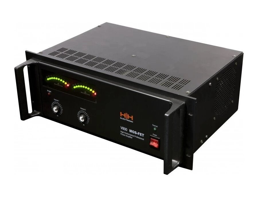 OPZOEK NAAR HH v800 versterker, Ophalen of Verzenden, Zo goed als nieuw, 120 watt of meer, Overige merken
