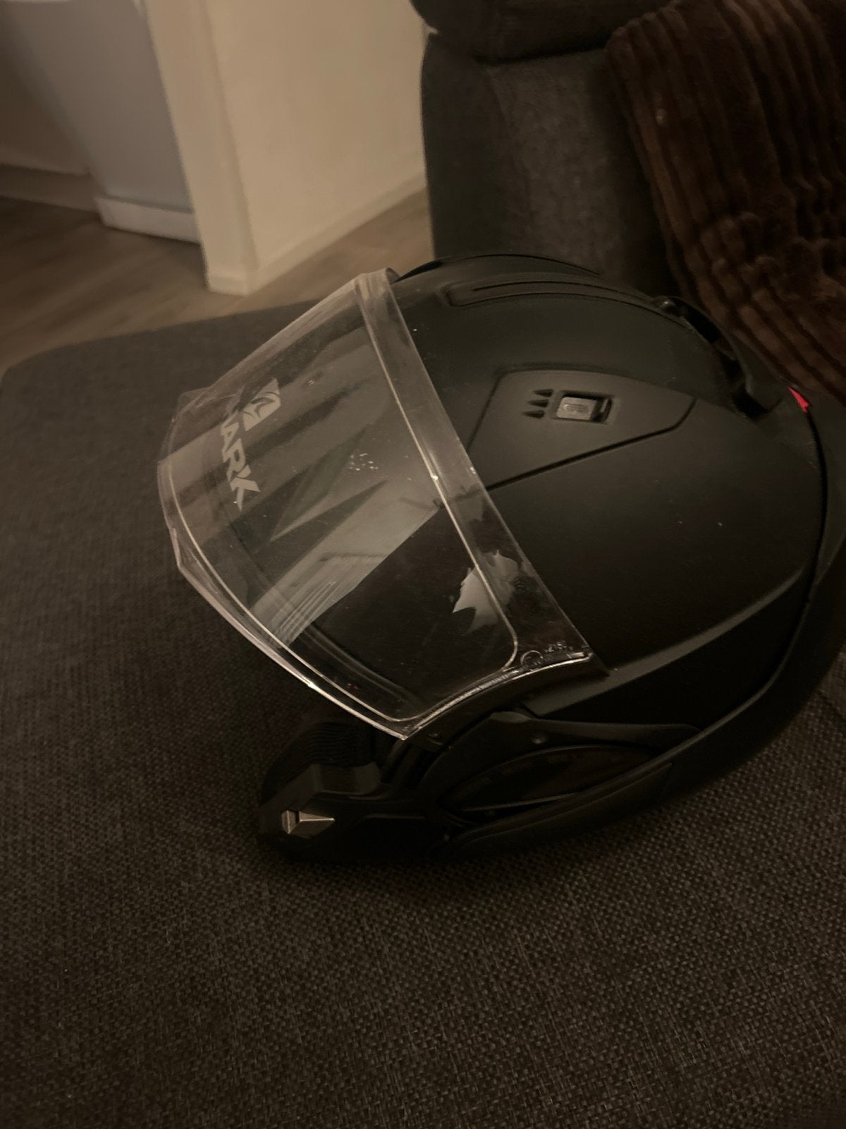 Shark Systeemhelm - Mat Zwart, Motoren, Ophalen, Tweedehands, Systeemhelm, Shark