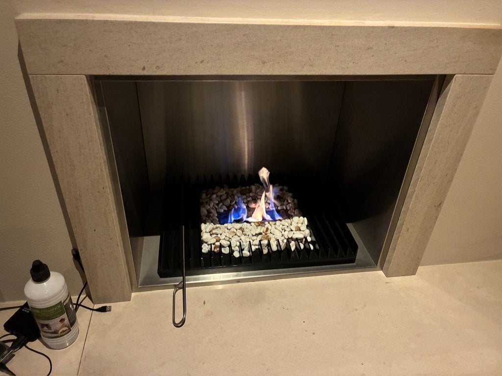 Ecosmartfire bio ethanol haard, Huis en Inrichting, Ophalen, Gebruikt, Inzethaard, Gelhaard