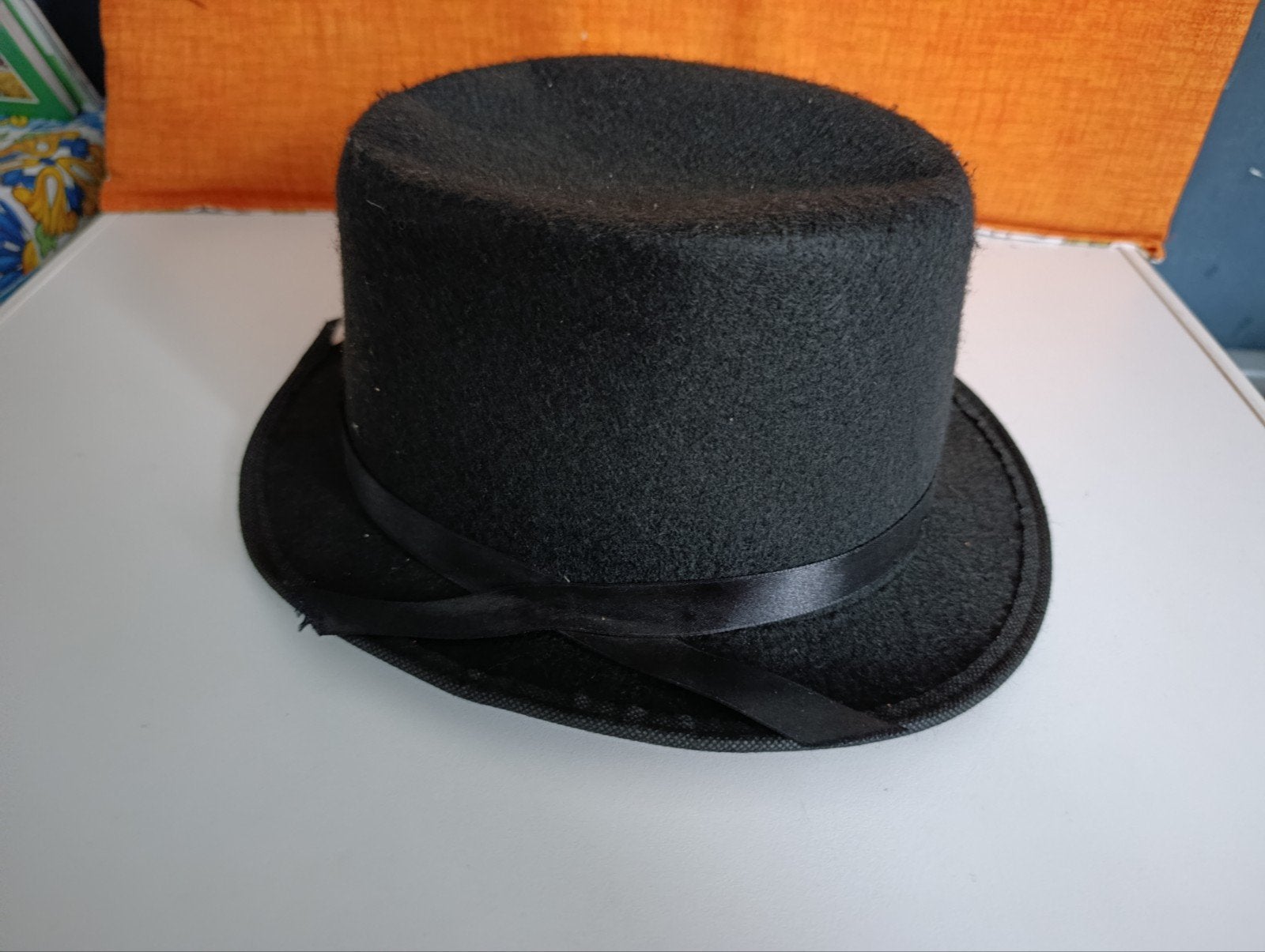 Zwarte hoge hoed - One size fits all, Kleding | Heren, Hoeden en Petten, Ophalen of Verzenden, Zo goed als nieuw, One size fits all