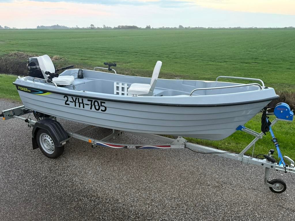 Valory Fisker 410 uit 2022 visboot ( boot motorboot ), Watersport en Boten, Vis- en Consoleboten, Zo goed als nieuw, Tot 10 pk
