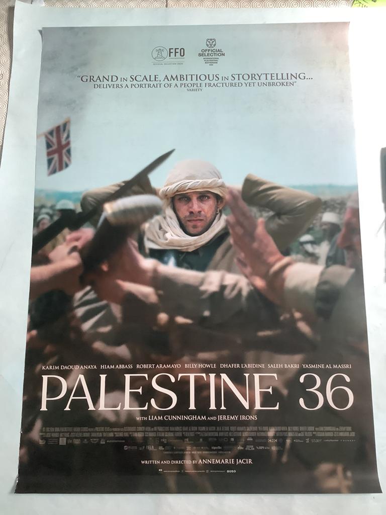 PALESTINE 36   Filmposter  70-100 cm, Ophalen of Verzenden, Zo goed als nieuw, Deurposter of groter, Film en Tv