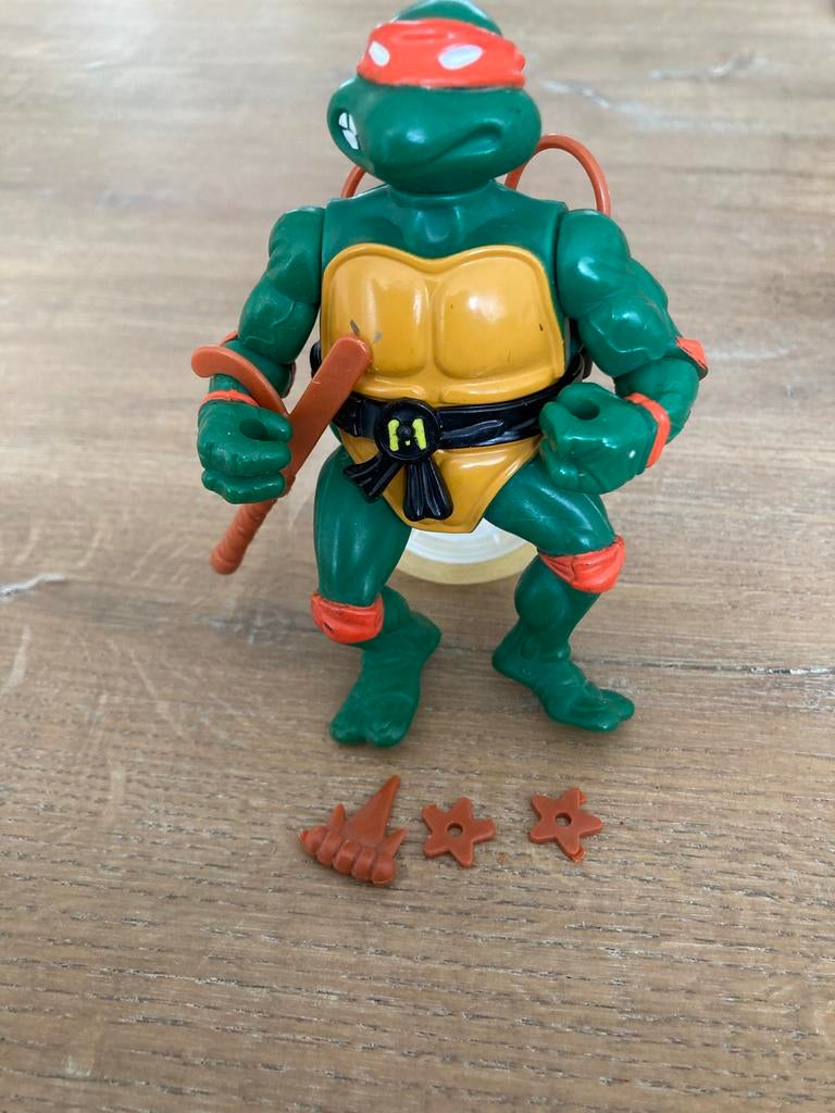 TMNT Michelangelo Actiefiguur - Nostalgisch Verzamelaarsitem, Gebruikt, W, Ophalen of Verzenden, W