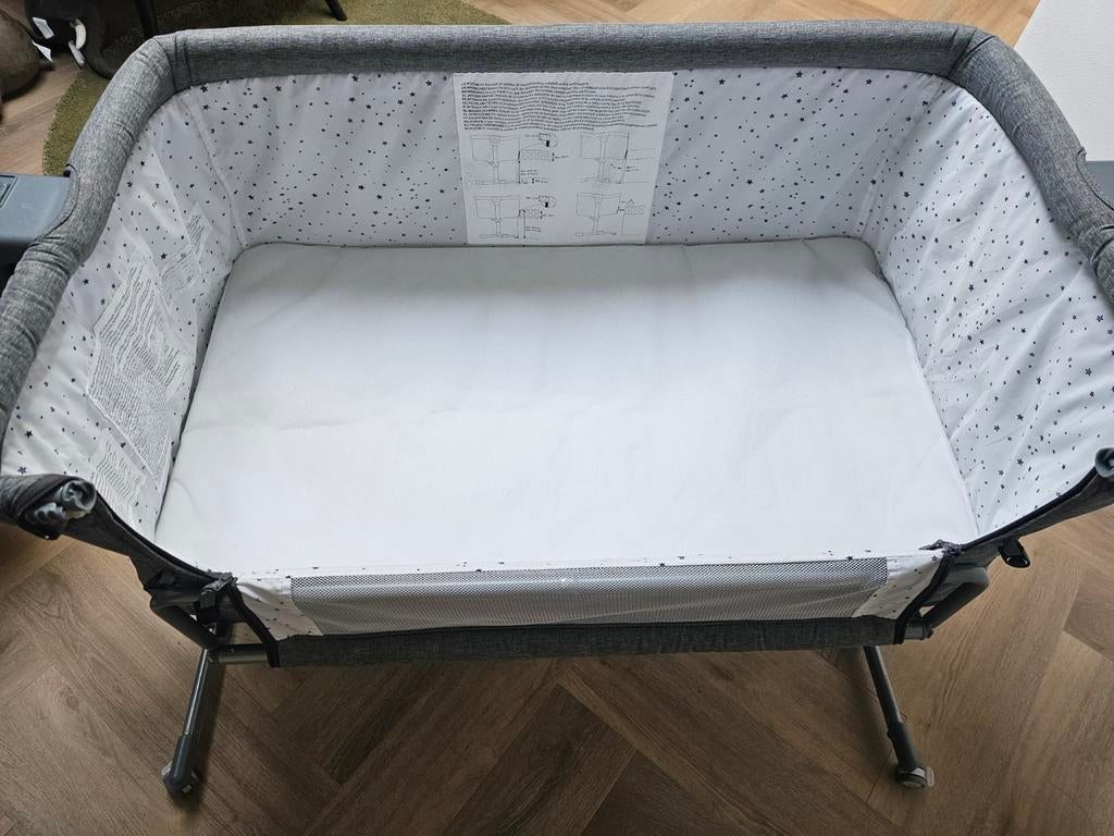 Kinderkraft coosleeper wieg grijs, Ophalen, Zo goed als nieuw, Wieg