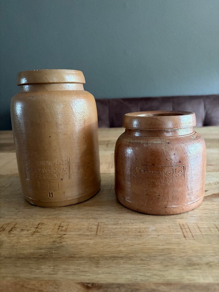 Krumeich's Conservenklug D.R.G.M. 1 ltr en 0,5 ltr, Antiek en Kunst, Ophalen of Verzenden