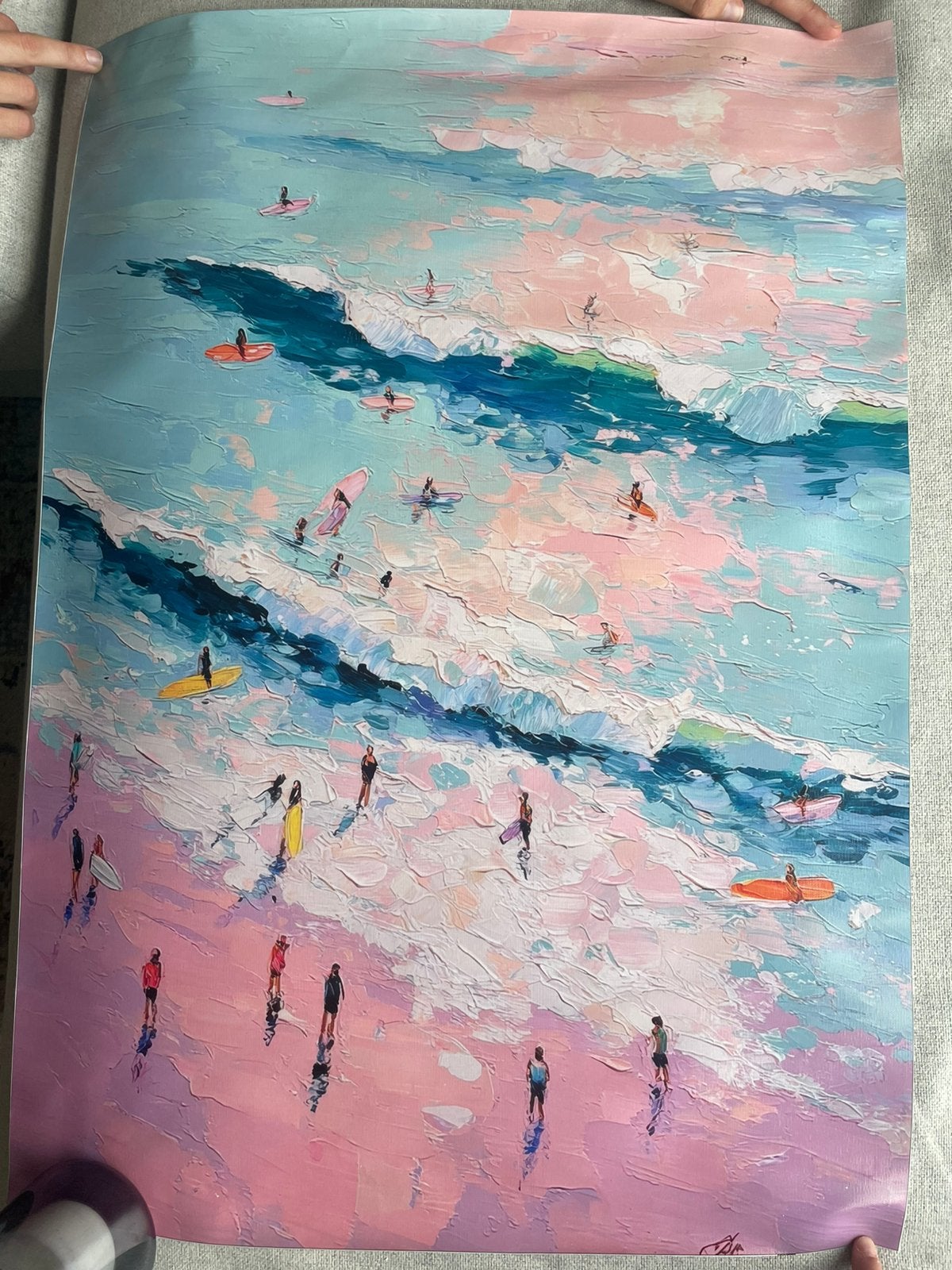 Surf poster 40x60cm, Antiek en Kunst, Ophalen of Verzenden