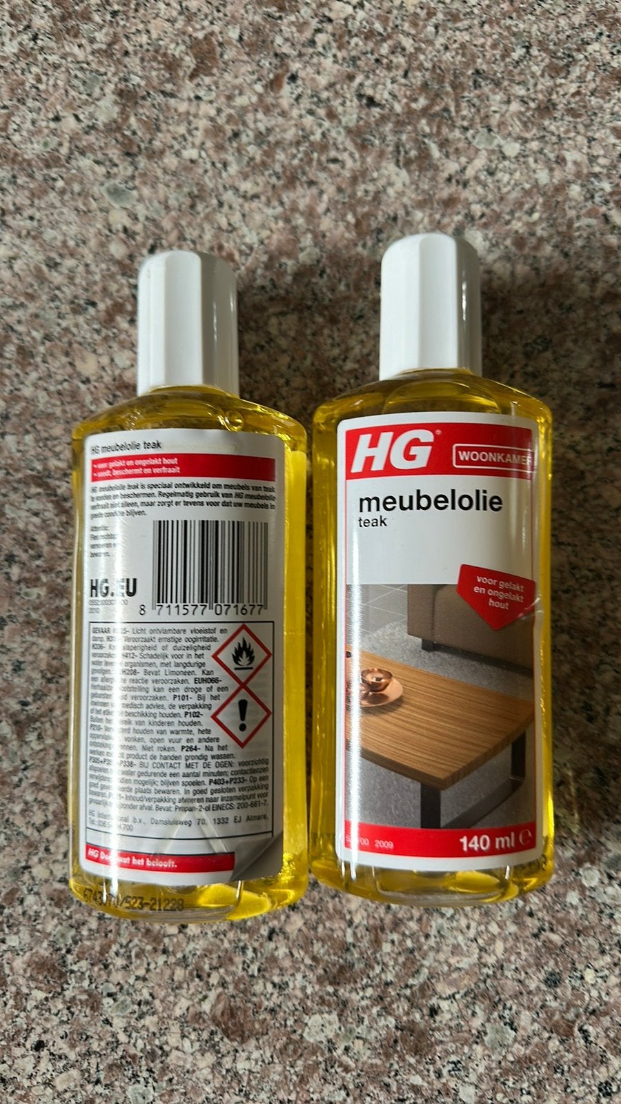 HG meubelolie teak, Ophalen, Schoonmaakmiddel