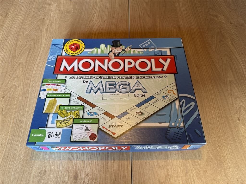 monopoly mega - S7266, Hobby en Vrije tijd, Ophalen of Verzenden, Zo goed als nieuw