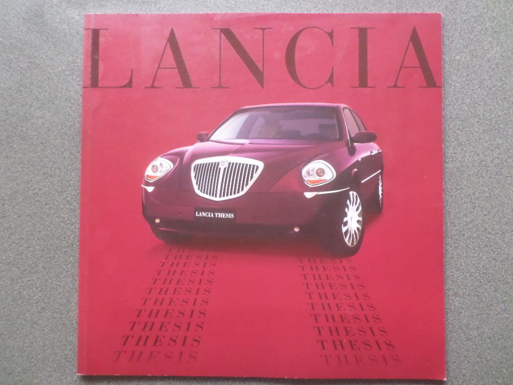 Lancia Thesis 2001 Brochure, Boeken, Ophalen of Verzenden, Zo goed als nieuw, Overige merken