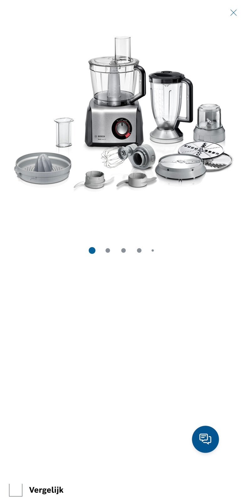 Bosch MultiTalent Foodprocessor  - Zo goed, Ophalen of Verzenden, Zo goed als nieuw, 3 snelheden of meer