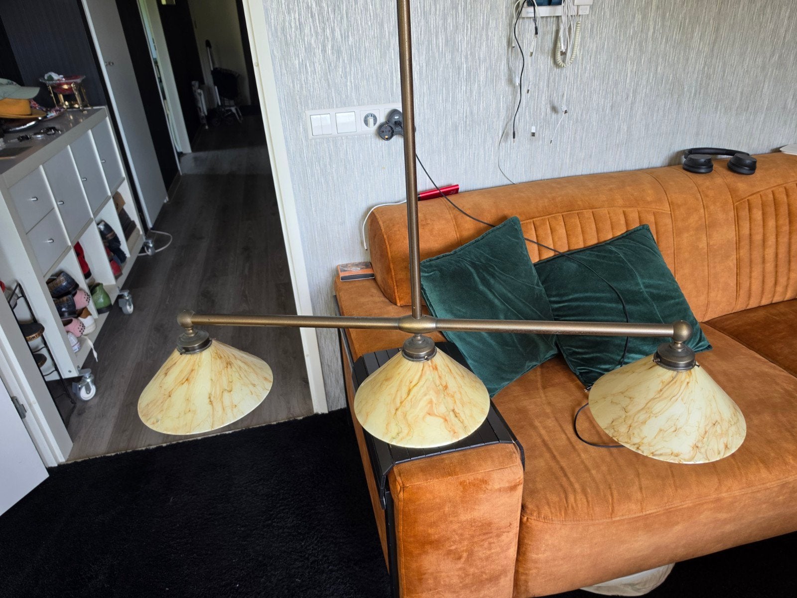 Hanglamp voor stamtafel - Klassiek design, Ophalen, Gebruikt, Klassiek, E27 (groot)