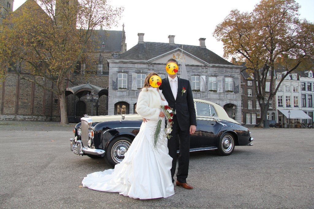 Bruidsjurk Maggie Sottero couture (maat 12/40), Ophalen, Zo goed als nieuw, Wit, Trouwjurk
