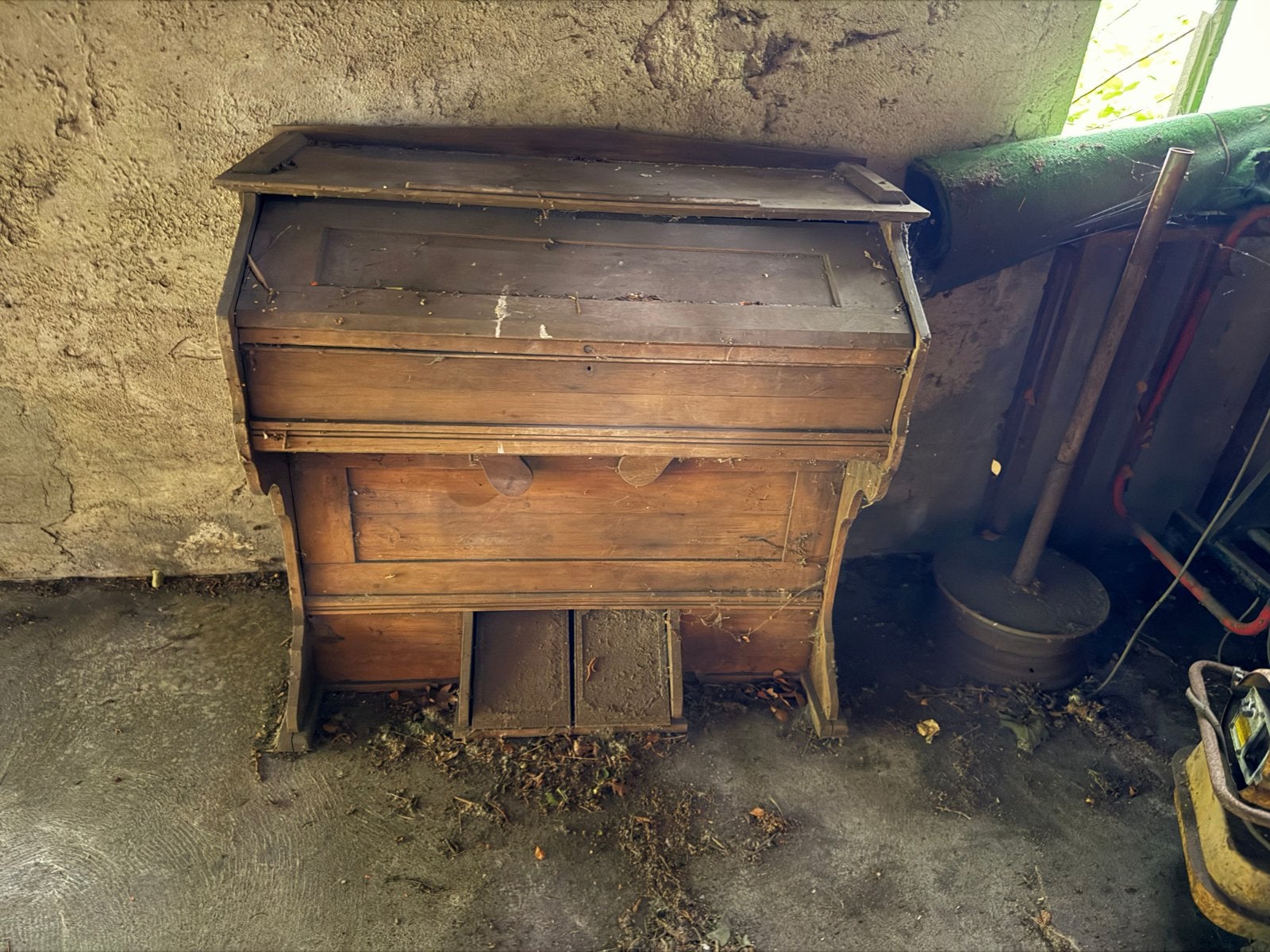 orgel met voetpompbediening Oud Harmonium antiek, Muziek en Instrumenten, Ophalen, Gebruikt, 1 klavier, Harmonium