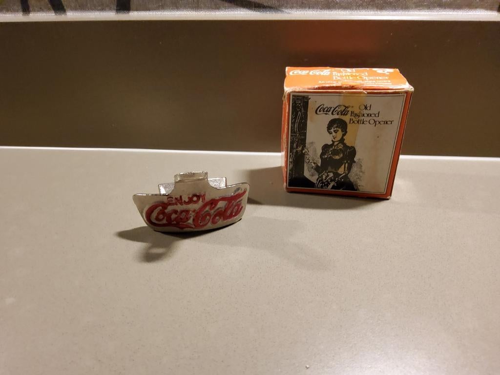 Vintage Coca-Cola Flesopener met Originele Verpakking, Ophalen of Verzenden, Gebruikt, Gebruiksvoorwerp