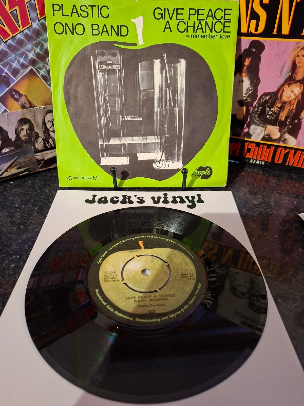 Plastic Ono Band - Give Peace a Chance (Vinyl Single)1969, Cd's en Dvd's, Gebruikt, Originele persing, 7 inch, Ophalen of Verzenden