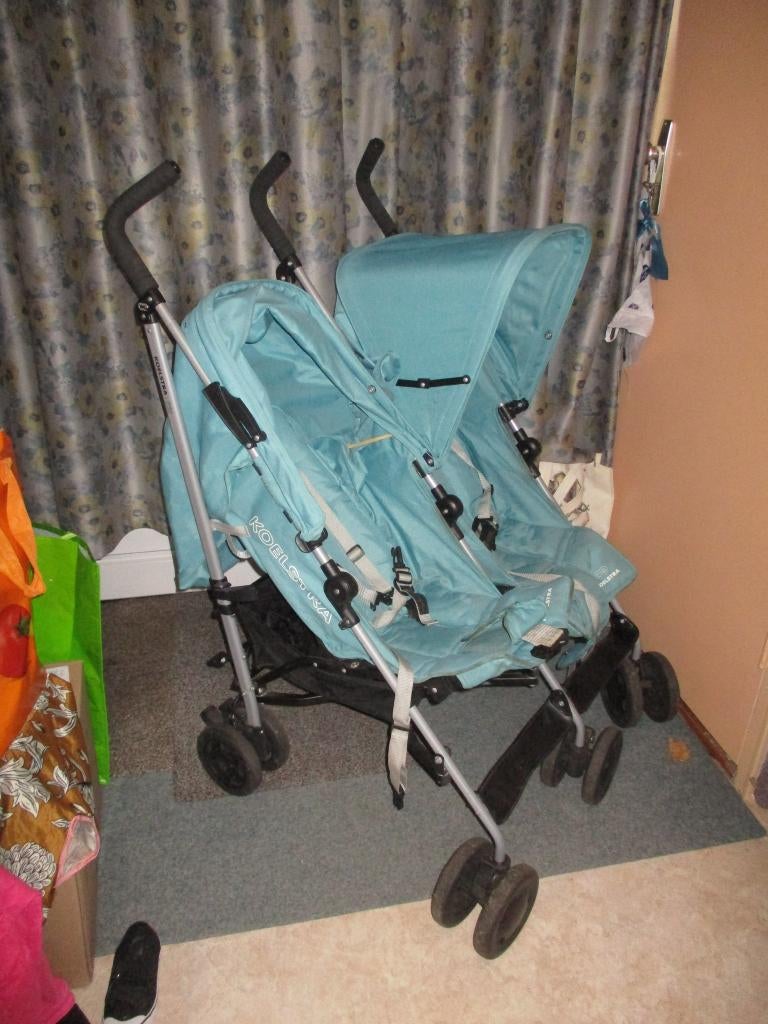 tweeling wagen buggy. Koelstra, Kinderen en Baby's, Tweelingen en Meerlingen, Ophalen, Gebruikt, Kinderwagen of Buggy