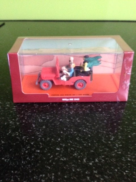 Kuifje verzameling Jeep Auto miniatuur MB 1943, Ophalen of Verzenden, Kuifje, Nieuw, Beeldje of Figuurtje